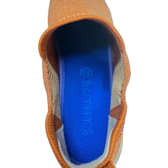 ROTHY'S  Chelsea Fawn Orange White Slip On High Top Casual Shoes  Womens Size 8 - Picture 9 of 12